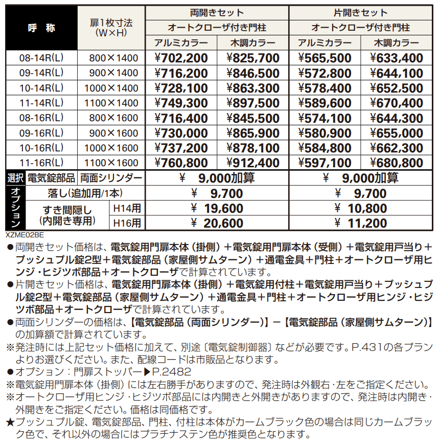 電気錠付共用門扉 エクスティアラ 門扉2型 【2022年版】_価格_1