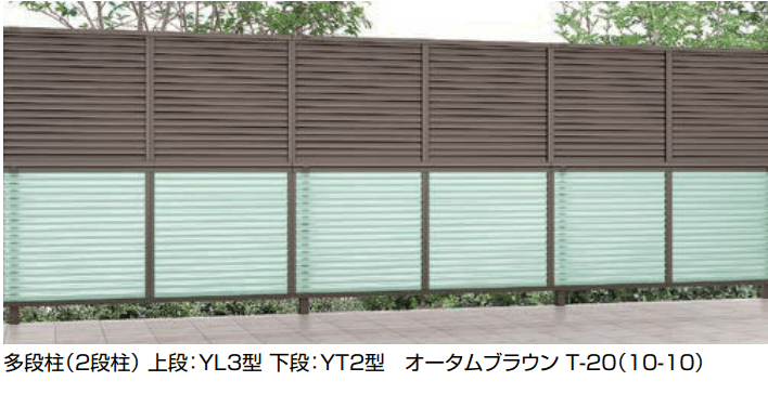 LIXILの「フェンスAB 多段柱(2段柱)【2022年版】」のサブ画像1