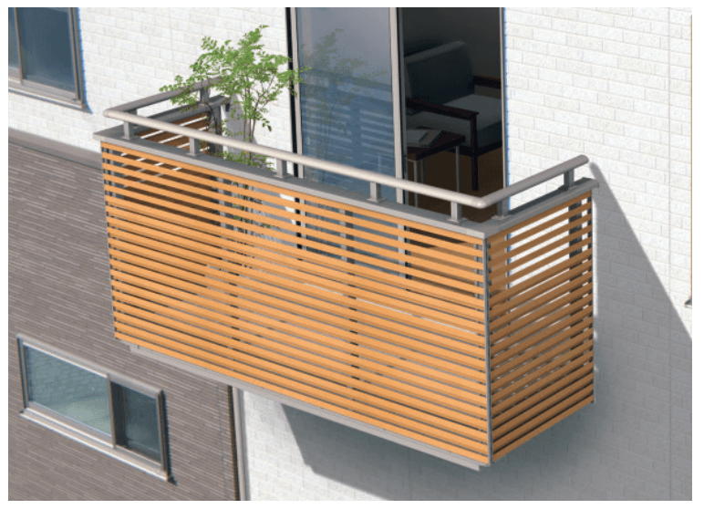 三協アルミの「コーデリア(柱なし式 桁隠し型 ルーバー格子)【2023年版】」