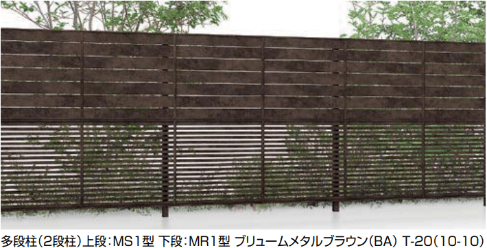 LIXILの「フェンスAA 多段柱(2段柱)【2022年版】」のサブ画像1