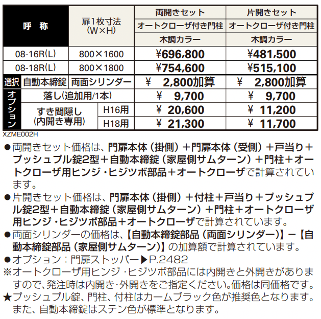 〔共用門扉〕エクスティアラ 門扉4型 【2022年版】_価格_1