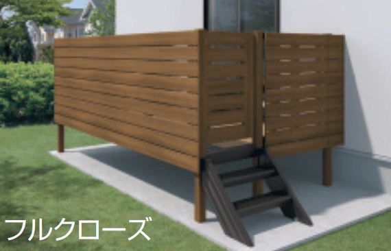 三協アルミの「オルネ(庭置き式 横格子(ハイパー格子)〈フルクローズ独立納まり〉)」のサブ画像1