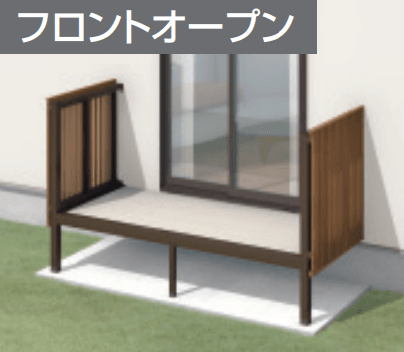 三協アルミの「オルネ特注品(庭置き式 たてスリット〈フロントオープン〉) 【2022年版】」のサブ画像2