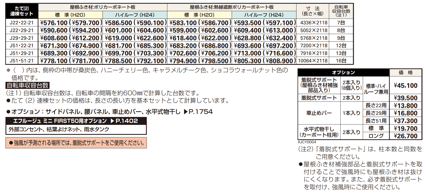 エフルージュ ミニ FIRST50 たて(2)連棟セット 【2022年版】_価格_1