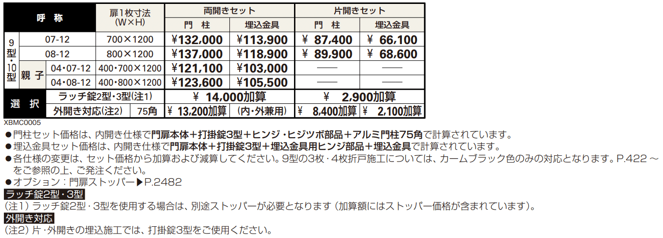 トラディシオン 門扉9型 【2022年版】_価格_1