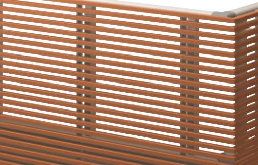 三協アルミの「バルコニー手すりM型(横細格子 床支持タイプ) 【2022年版】」