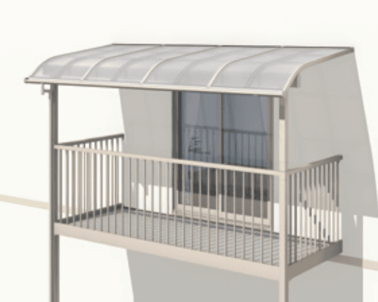 三協アルミの「レボリューZ屋根(オルネ 柱建て式用 1500タイプ 標準納まり)【2023年版】」