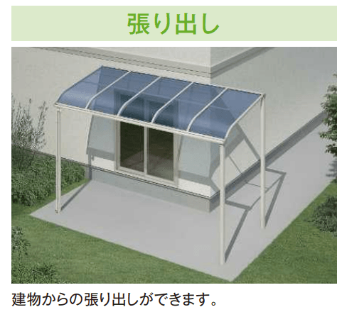 YKK APの「ソラリア テラス屋根 特殊納まり 張り出し 【2022年版】」