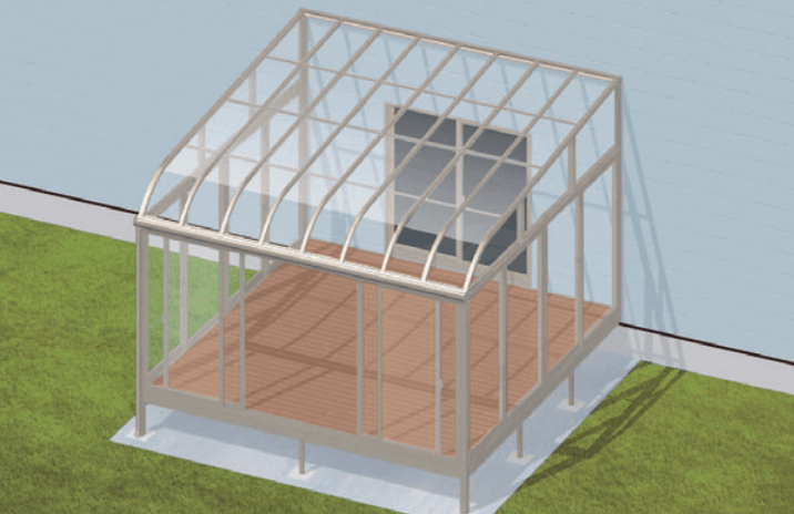 三協アルミの「晴れもようwith特注品(床仕様/ランマなし 出幅ワイド H20サイズ) 【2022年版】」