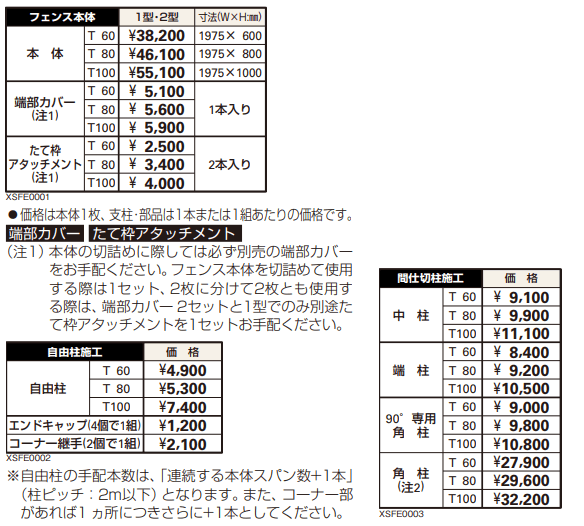 ガーデン倶楽部 スタンダードシリーズ スタンダードフェンス2型 【2022年版】_価格_1