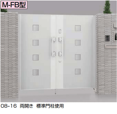 LIXILの「タッチ&ノータッチキー プレミエス門扉 M-FB型【2023年版】」