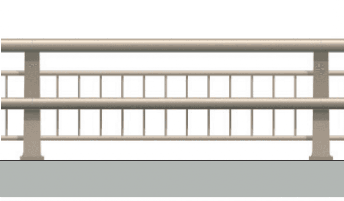 三協アルミの「キャプロア(caproa) 標準タイプ(新設用) 高欄兼用車両用防護柵 C種(B185) 【2022年版】」