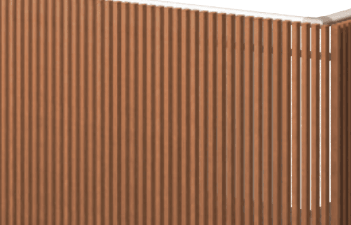 三協アルミの「バルコニー手すりM型(たて細格子 床支持タイプ)【2023年版】」