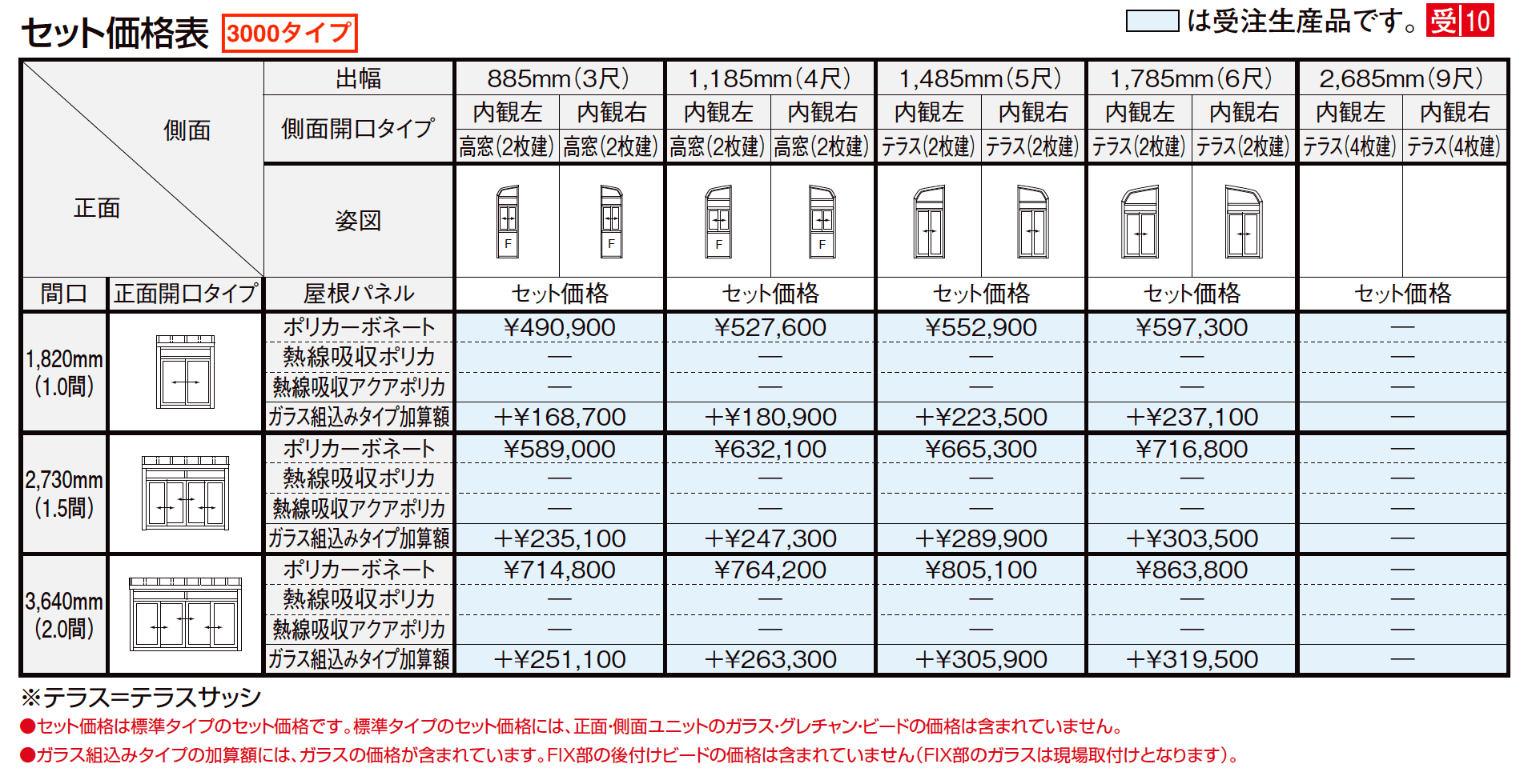 サニージュ R型 土間納まり 関東間【2023年版】_価格_5
