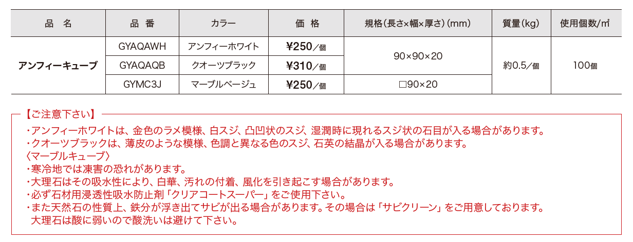 アンフィーストーン キューブ 【2022年版】_価格_1