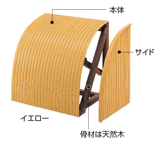 タカショーの「合成竹駒寄せ」のサブ画像1