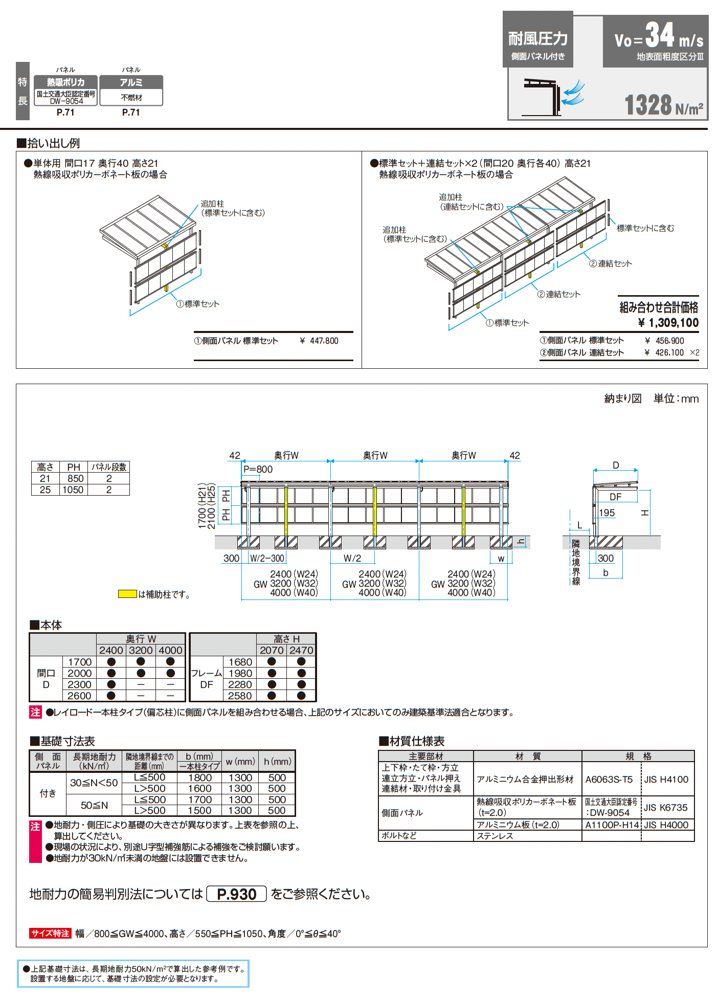 レイロード 一本柱タイプ(偏芯柱) 基本ユニット_価格_3