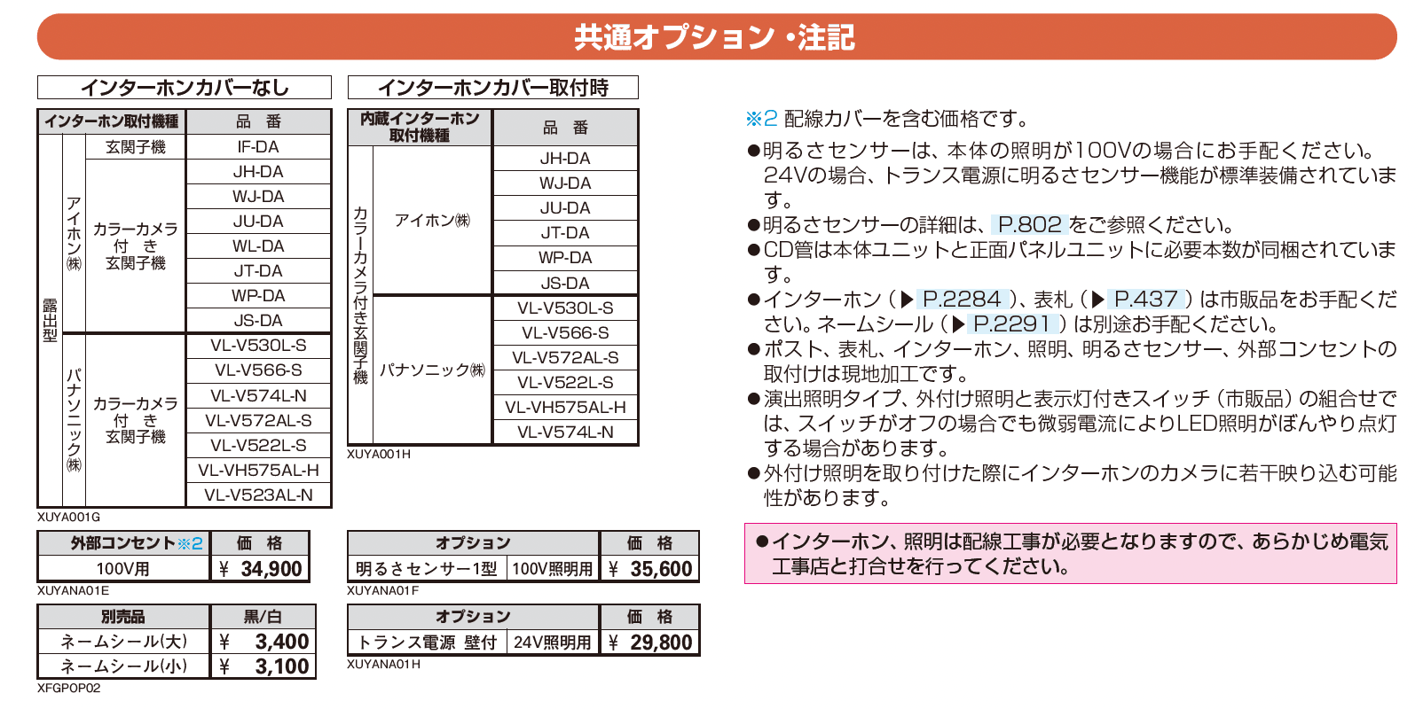 ルシアス ウォール HJ01型 宅配ポスト正面納まり_価格_3