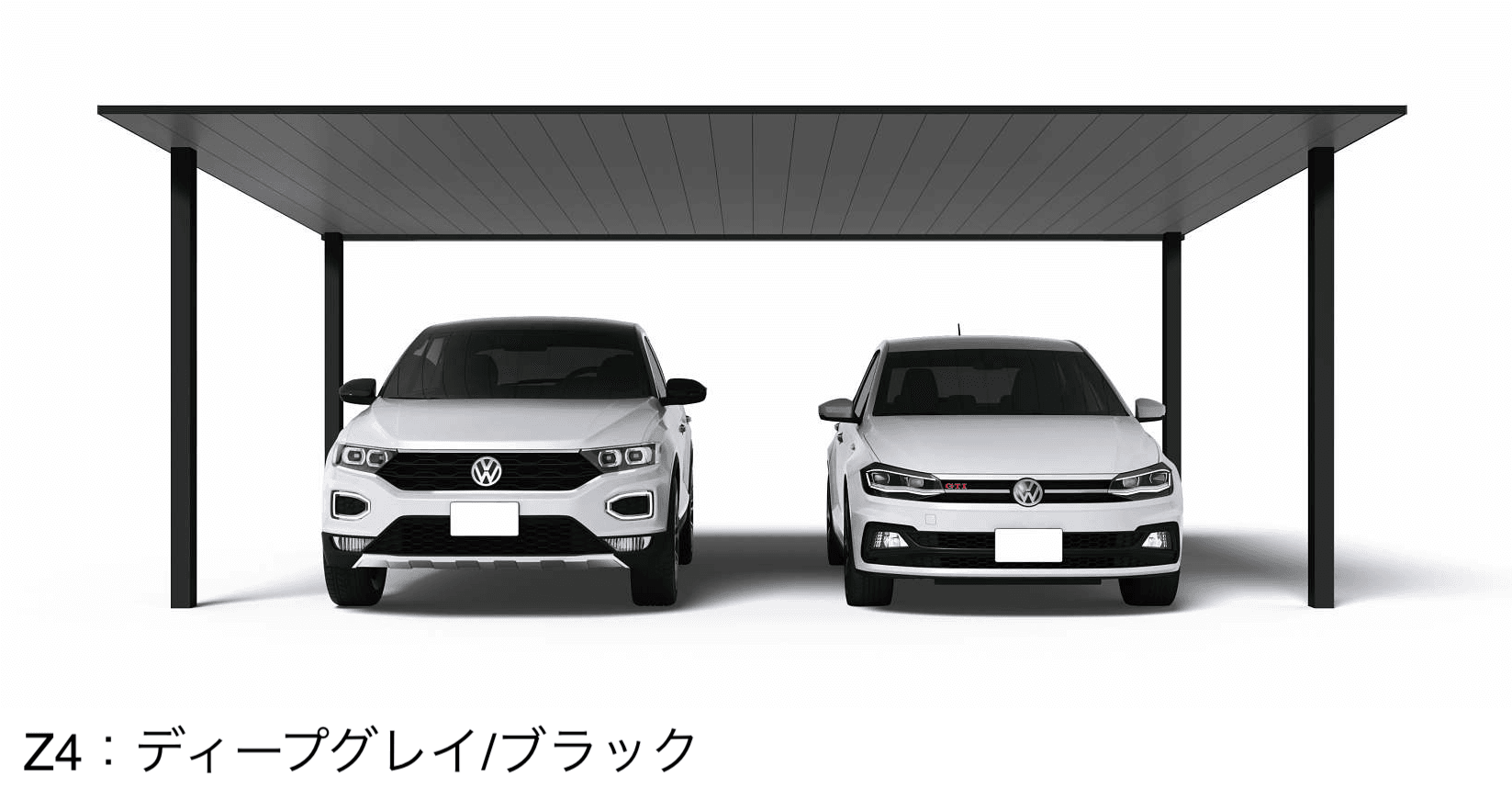 YKK APの「プレーンルーフ 600タイプ 2台用 単体セット」のサブ画像9