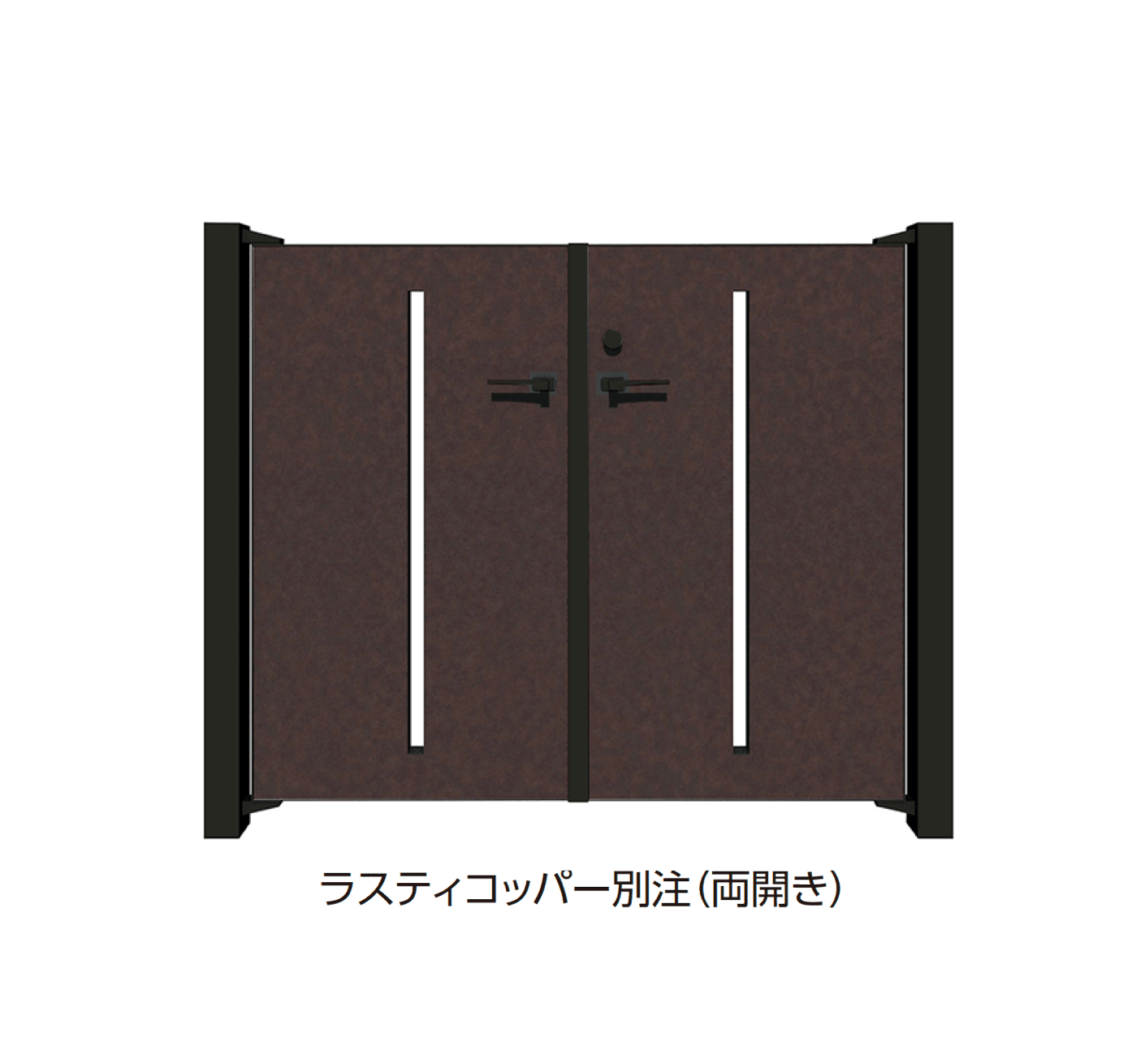 タカショーの「エバーアートボード門扉®︎ スリット」のサブ画像2