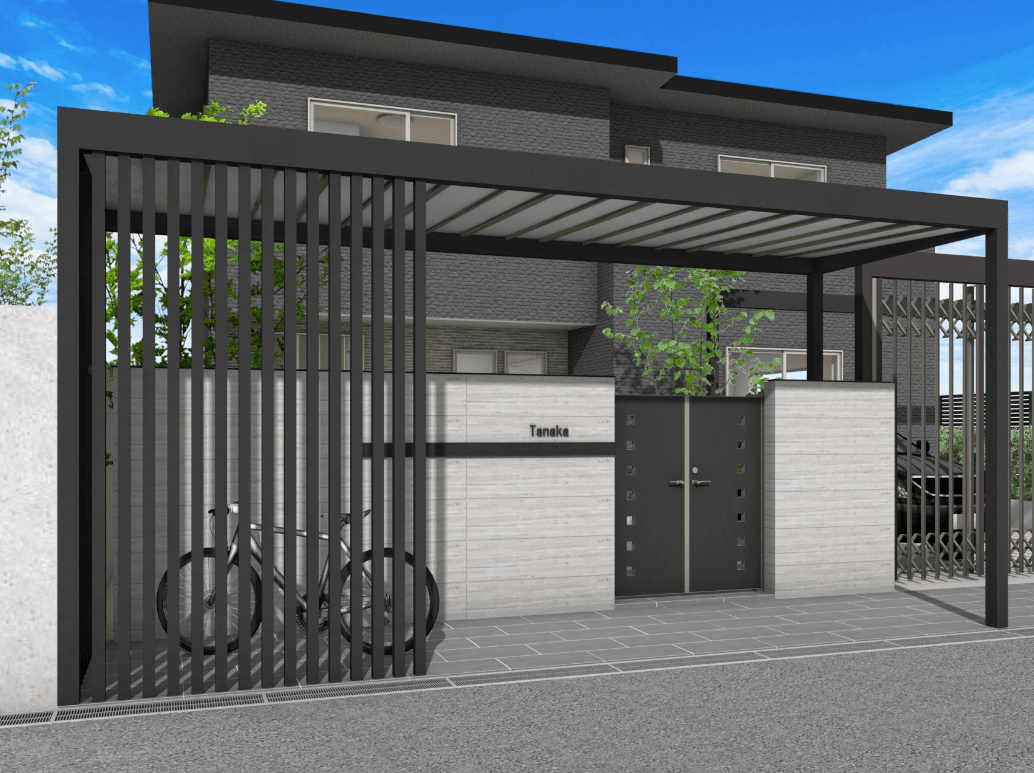 タカショーの「ホームヤードルーフ®システム スリット部材」