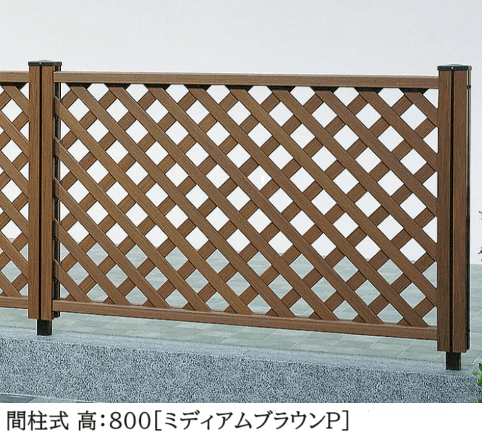 LIXILの「【間柱式】木樹脂フェンス 5型 【密ラチス】」のサブ画像1