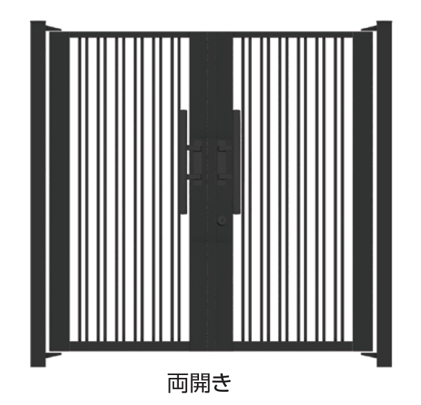 タカショーの「ロートアルミゲート ストライプダブル」のサブ画像2