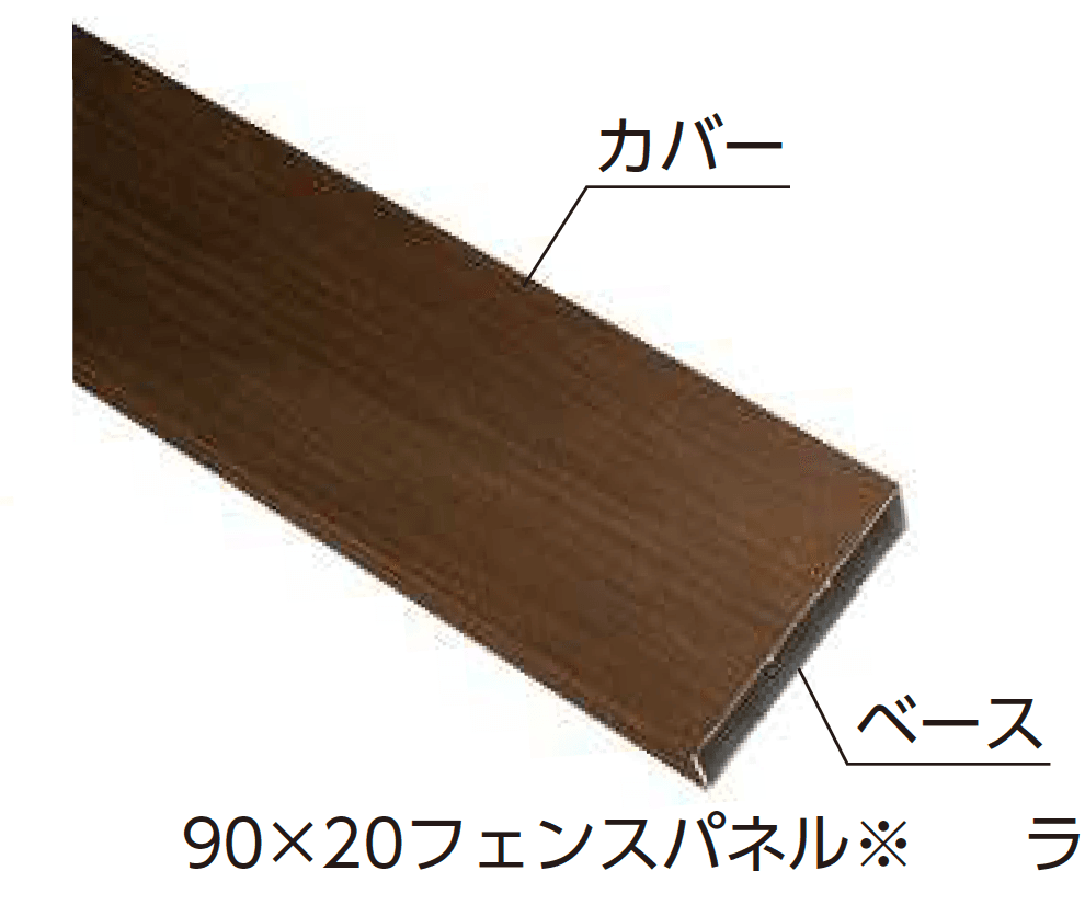 YKK APの「カスタマイズパーツ フェンス材・フェンス笠木」のサブ画像1