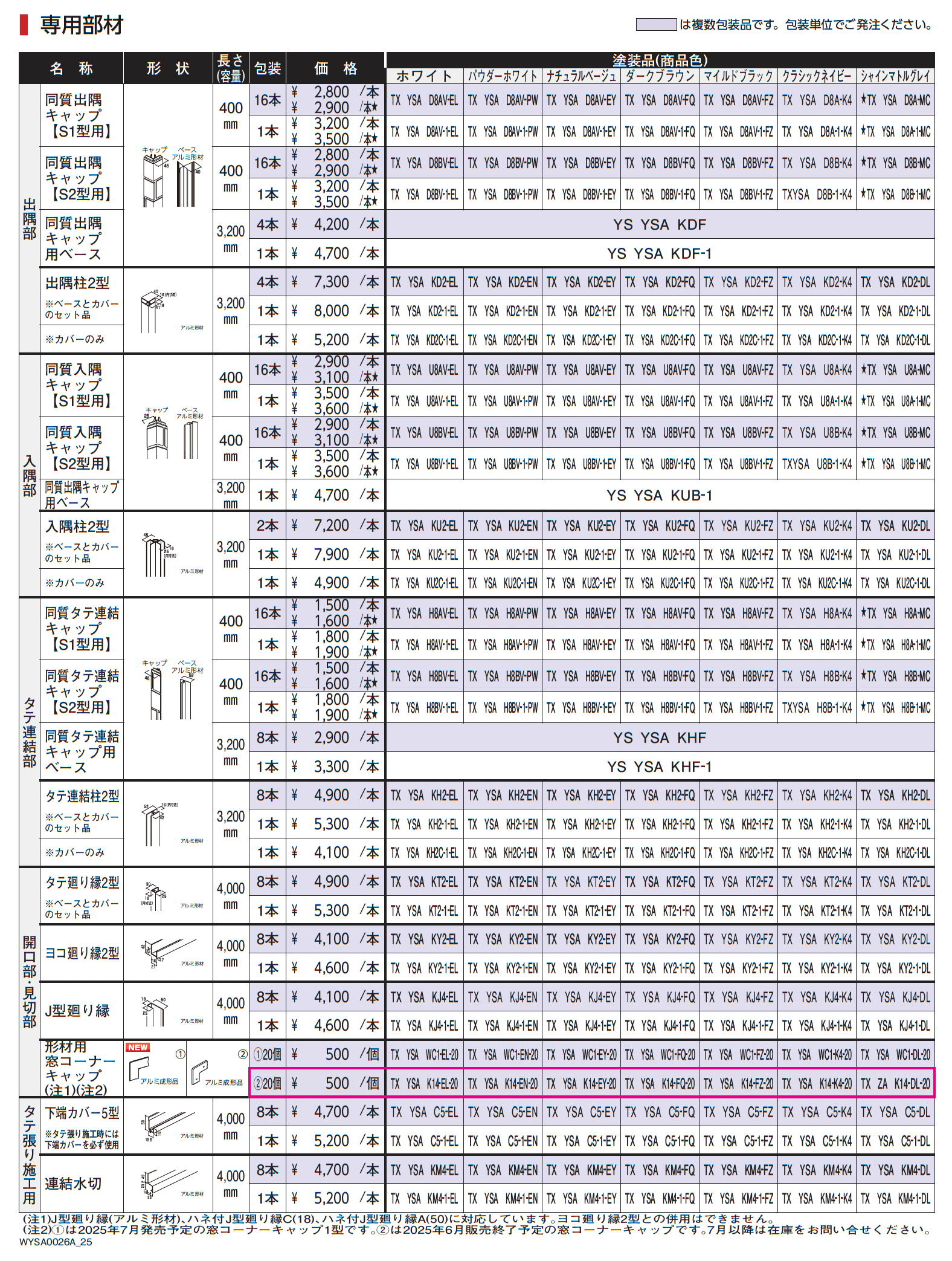 シャインウォール S1型(アルミ)_価格_2