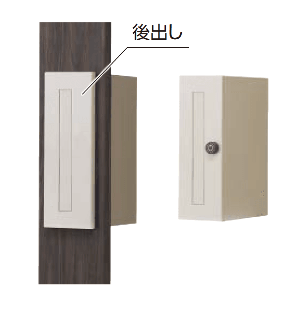 タカショーの「アートウッド 縦型ポスト」