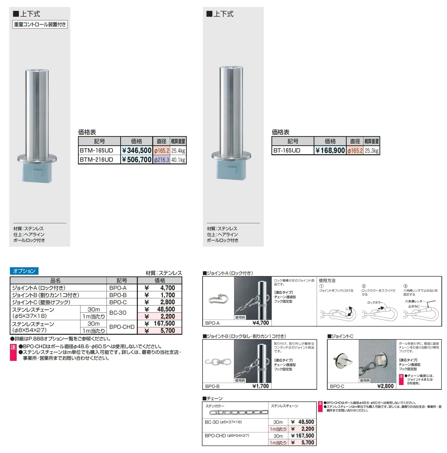 ビポール チェーン通過型_価格_2