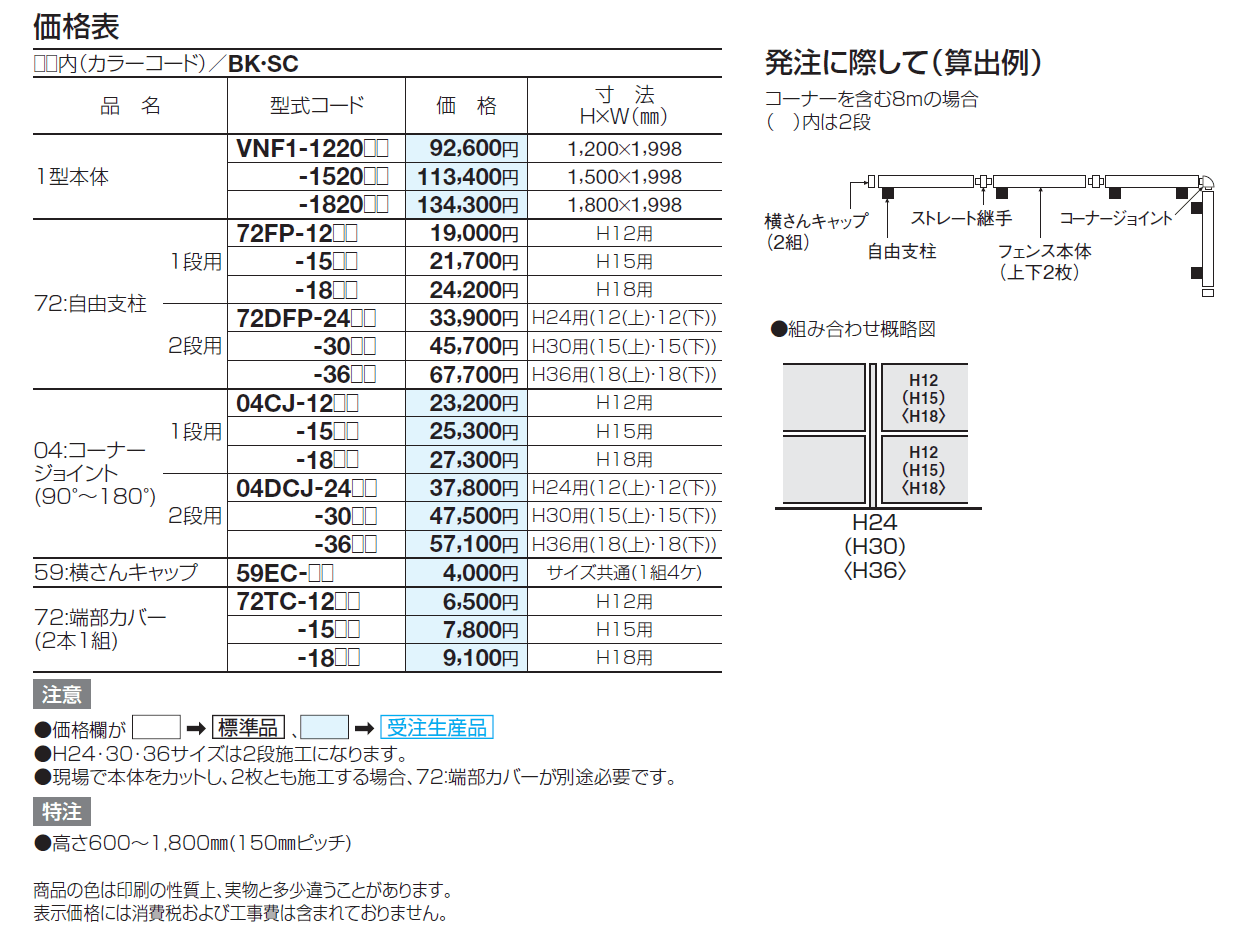 防音フェンス VNF1型【2024年版】_価格_2