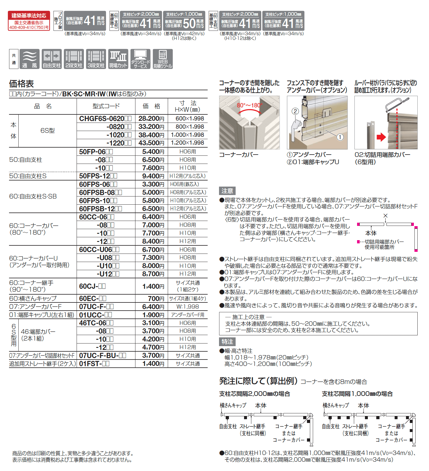 クレディフェンスHG 6S型_価格_1