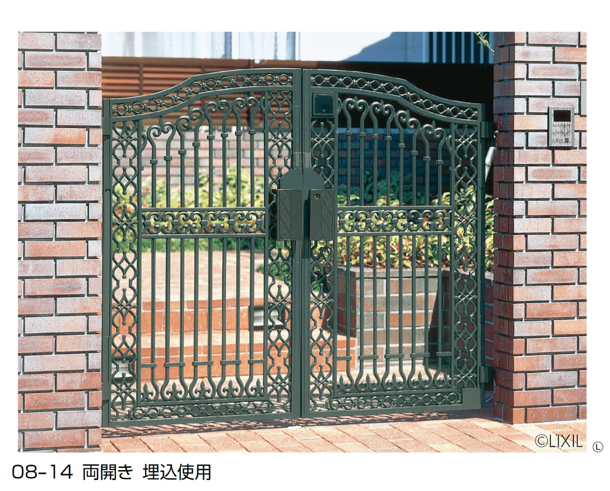 LIXILの「ブロンジェ 2線式電気錠内蔵」