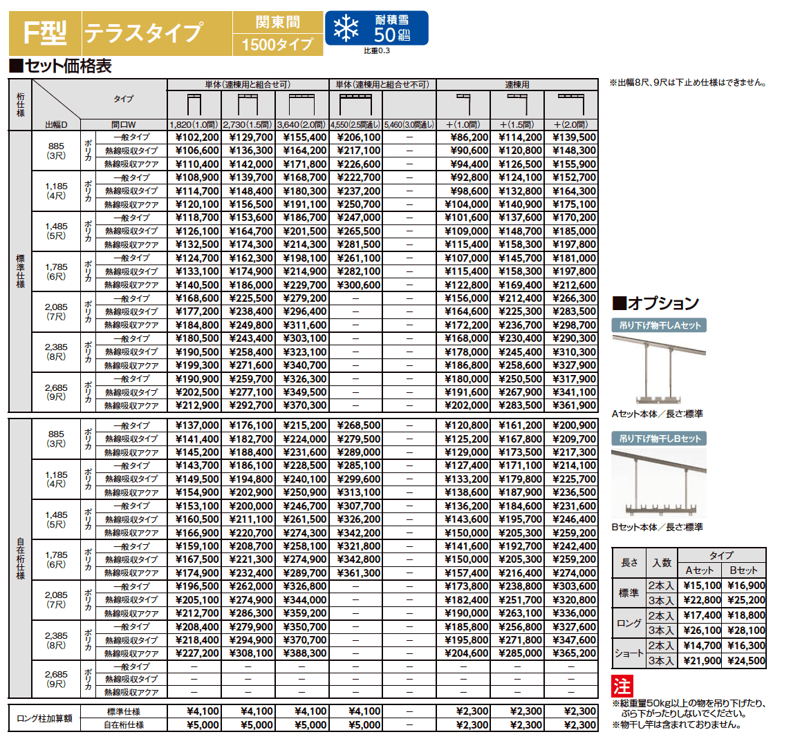 スピーネ F型 テラスタイプ 関東間【2023年版】_価格_2