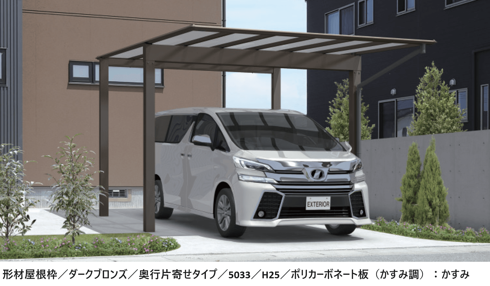 三協アルミの「スカイリード 両側支持タイプ(耐積雪量20cm仕様:1台用基本・奥行連結・奥行片寄せ)」のサブ画像2