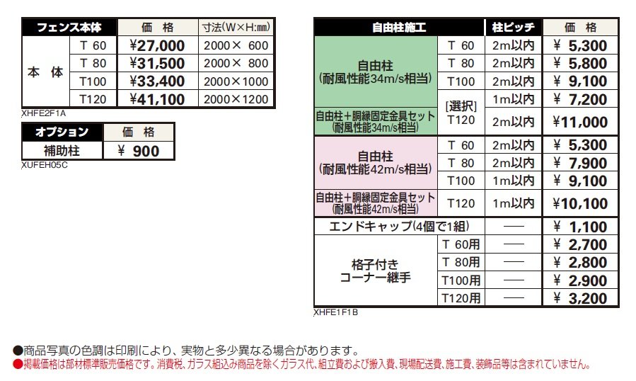 シンプレオ フェンス2F型 たて格子【2024年5月末まで】【2024年版】_価格_1