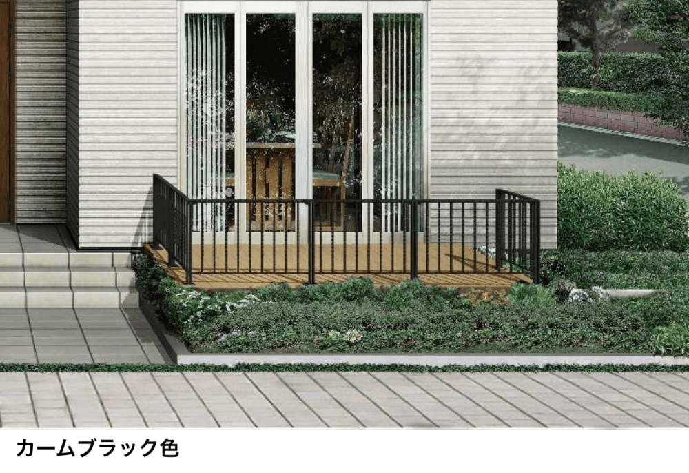 YKK APの「シャローネ デッキフェンス 1型 ねじり格子タイプ」のサブ画像1
