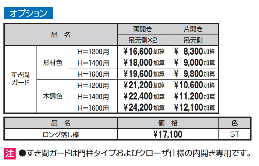 フレイナSW型 木調色_価格_3