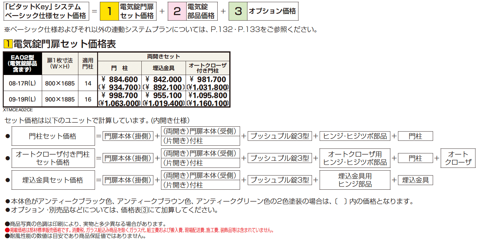 〔ピタットKey システム〕電気錠付 シャローネ 門扉シリーズ EA02型【2024年版】_価格_1