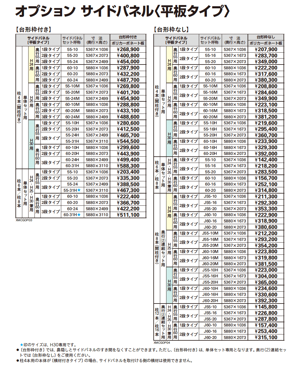 ジーポートPro/Pro G 4500タイプ 4台以上用 (奥行連結4台/6台用・間口連結4台/6台用)_価格_5