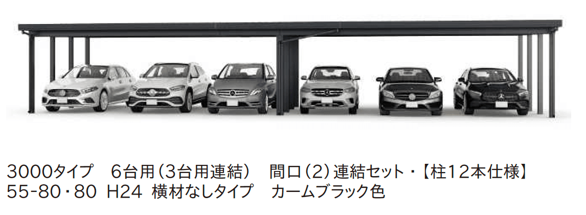 YKK APの「ジーポートPro/Pro G 3000タイプ 4台以上用 (奥行連結4台/6台用・間口連結4台/6台用)【2025年版】」のサブ画像5
