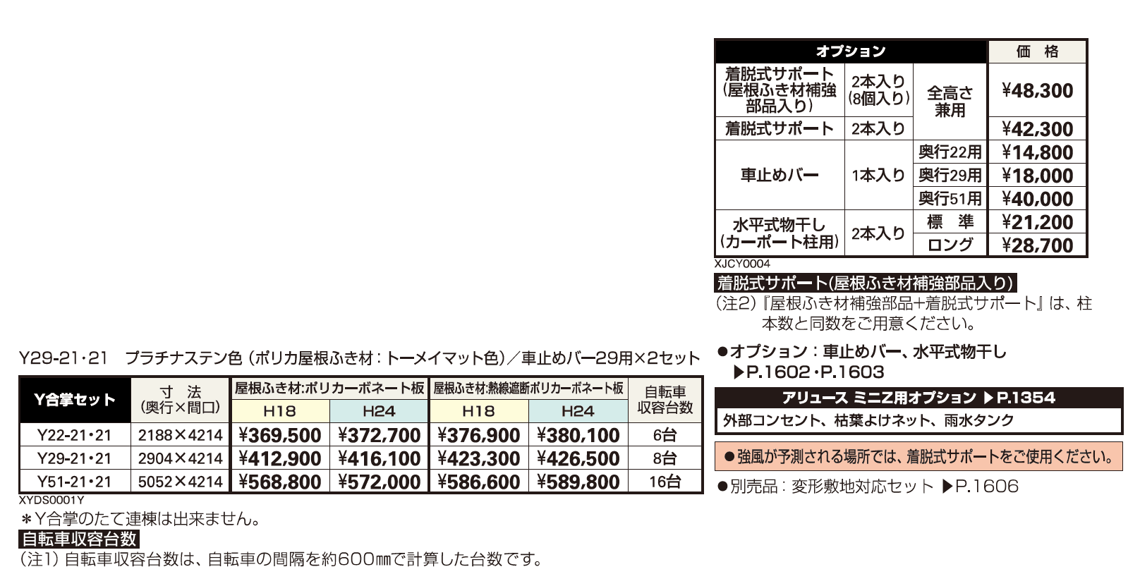 アリュース ミニZ 750タイプ Y合掌セット【2023年版】_価格_1