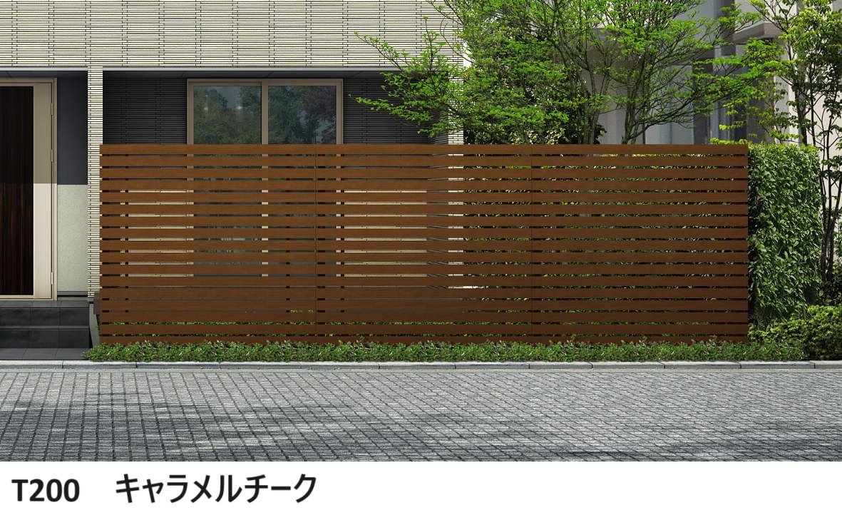 YKK APの「ルシアス スクリーンフェンス S03型 横板格子」のサブ画像4