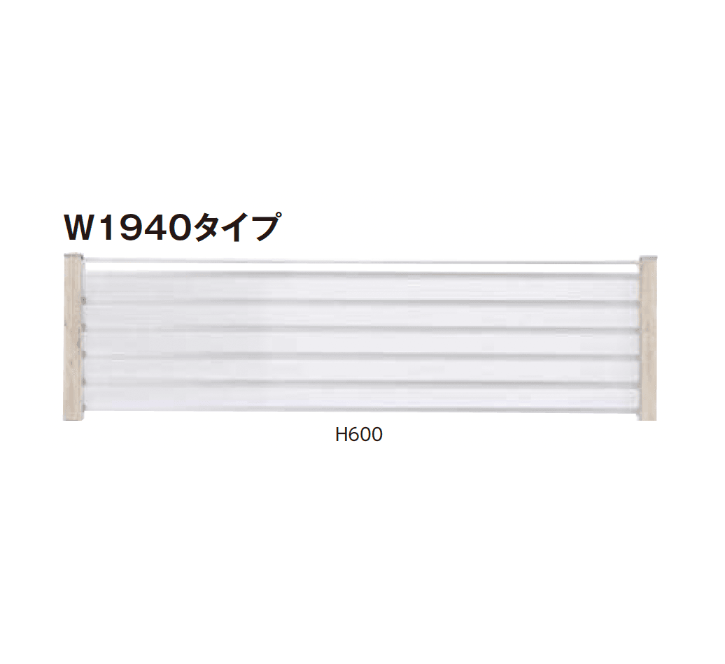 タカショーの「風美ルーバーフェンス ポリカ仕様」のサブ画像1