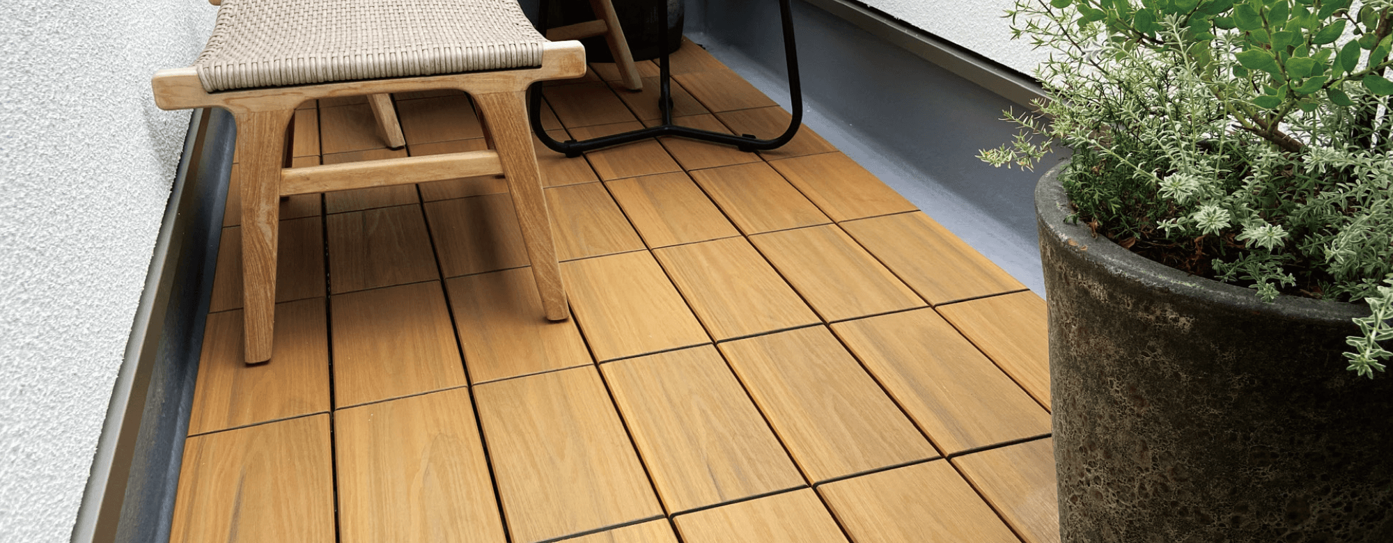 ゆとりの「エバーエコウッド リアル ジョイントデッキ」