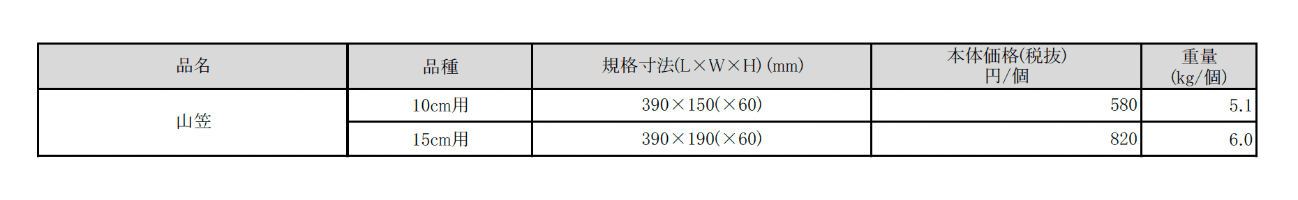 山笠(10cm用・15cm用)【2025年版】_価格_1