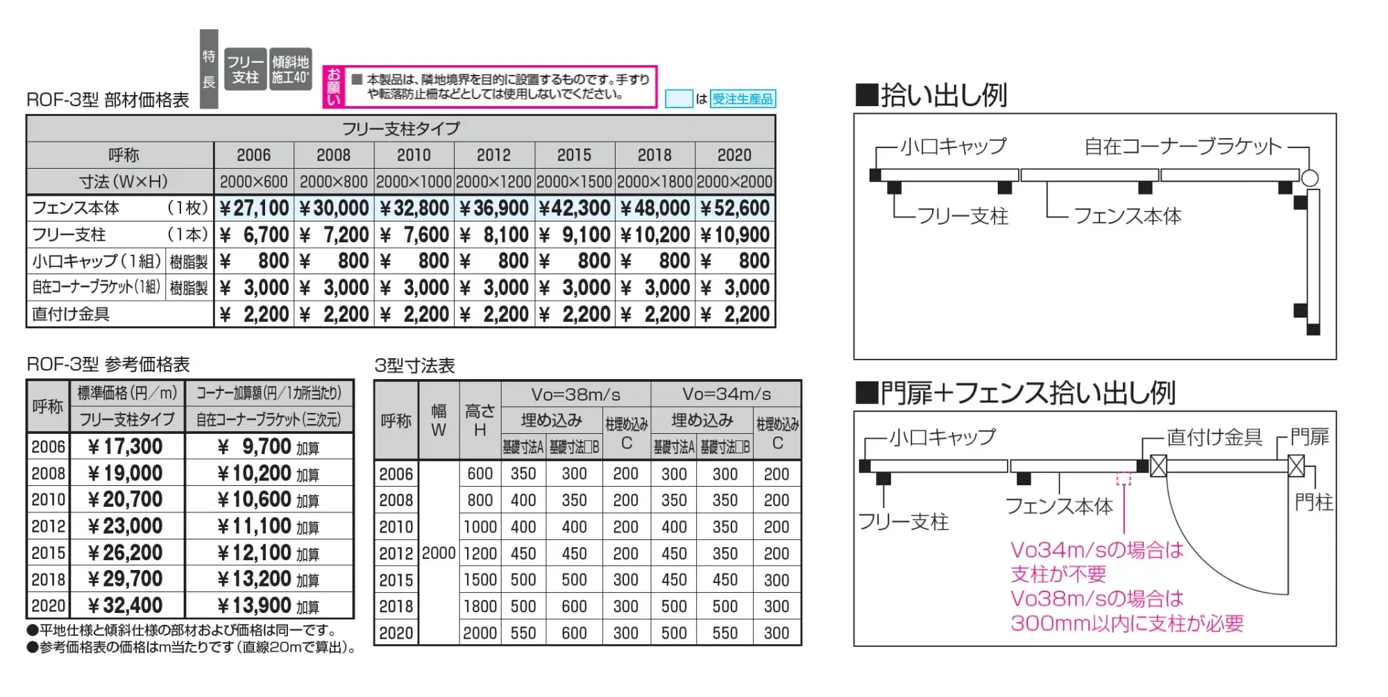 フレラインフォルテ3型 格子タイプ_価格_1
