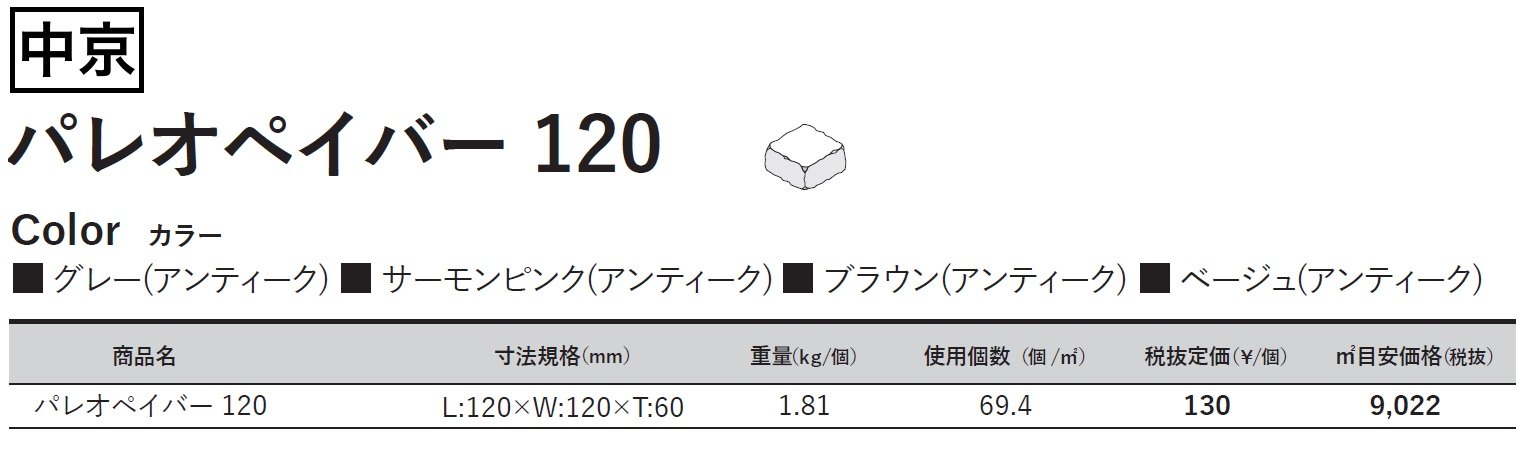 パレオペイバー120_価格_3