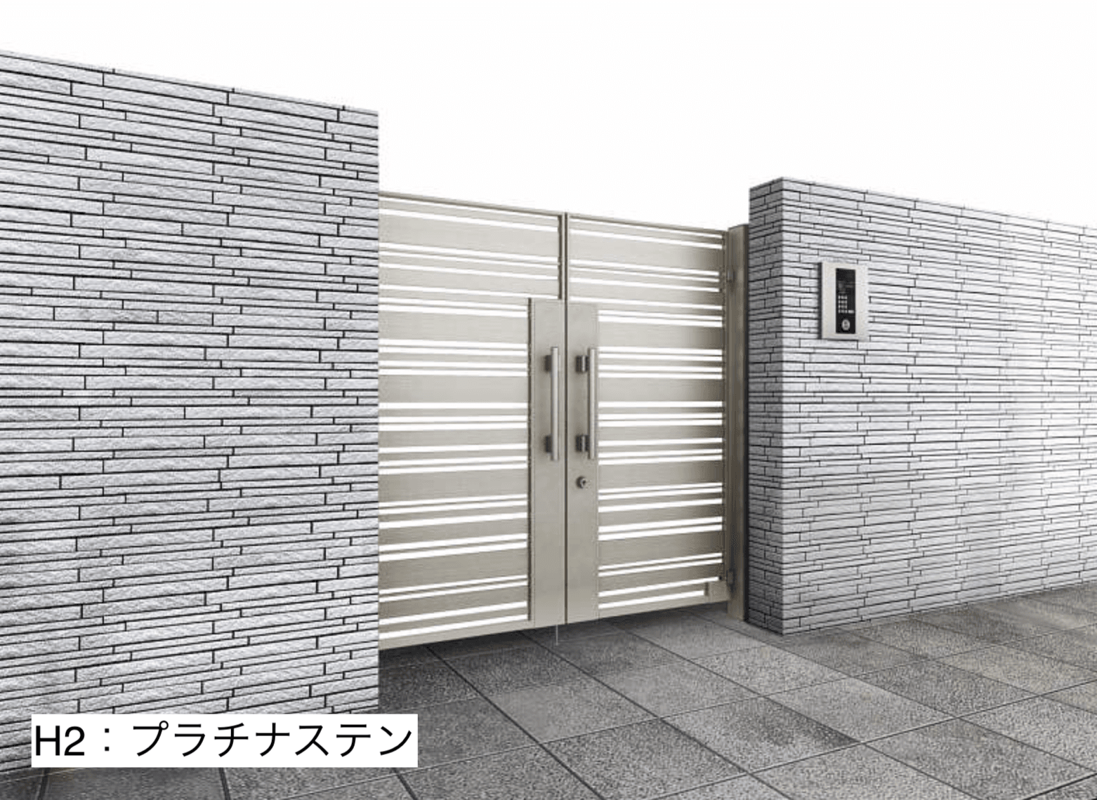 YKK APの「電気錠付共用門扉 シャローネ 門扉 SA04型【2025年版】」のサブ画像3